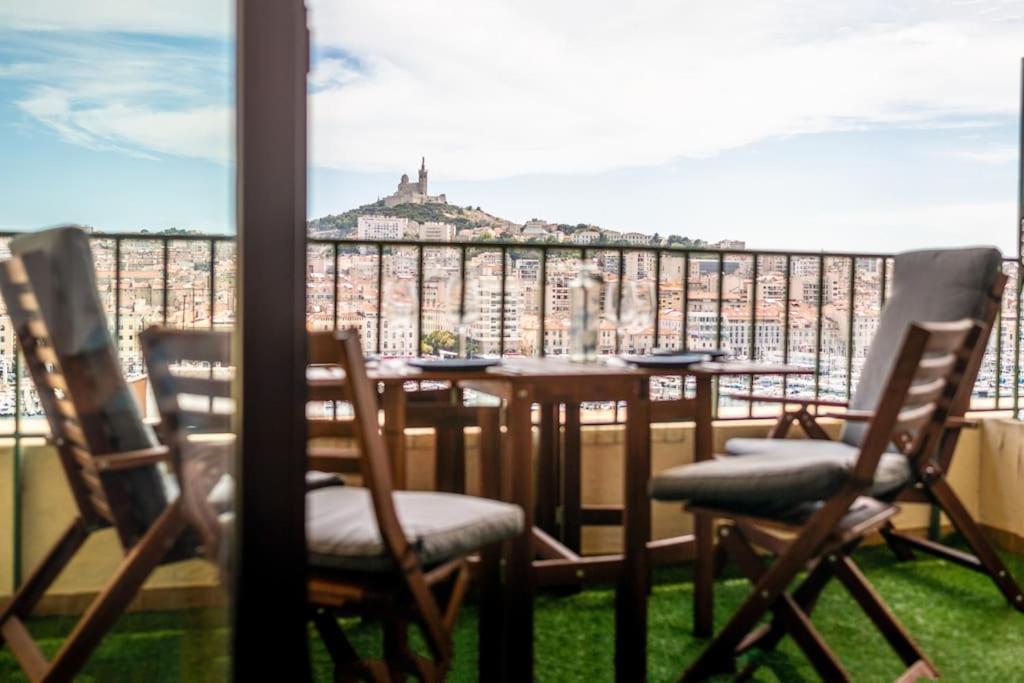 Terrace Apartment Old Port Exceptional View Marseille Ngoại thất bức ảnh